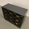 Hollywood Regency Black and Gold Dresser