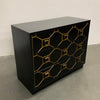 Hollywood Regency Black and Gold Dresser