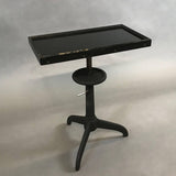 Bausch & Lomb Black Glass Table