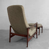 Recliner Lounge Chair With Ottoman By Folke Ohlsson For DUX