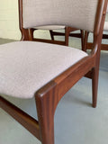 Danish Modern Teak Dining Chair Set By Henning Kjaernulf