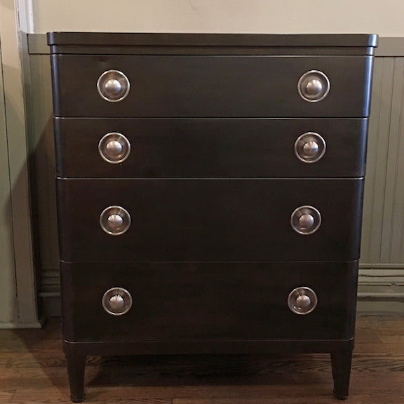 simmons metal highboy dresser Gunmetal Highboy Dresser Bel Geddes Simmons – cityFoundry