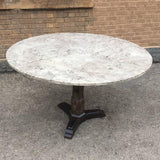 Cast Iron and Stone Table