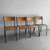 Rustic Industrial Stackable School Side Chairs