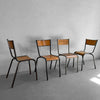Rustic Industrial Stackable School Side Chairs