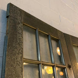 Tall Industrial Brushed Steel and Glass Doors