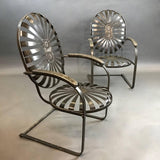 Brushed Francois Carre Chairs