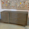 Mid-Century Modern Pickled Mahogany Dresser Credenza