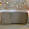 Mid-Century Modern Pickled Mahogany Dresser Credenza