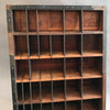 Antique Industrial Print Shop Type Display Shelf