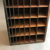 Antique Industrial Print Shop Type Display Shelf