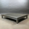 Low Industrial Brushed Steel Coffee Table By Steel Age