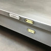 Low Industrial Brushed Steel Coffee Table By Steel Age
