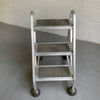Industrial Machine-Age Aluminum A-Frame Ladder