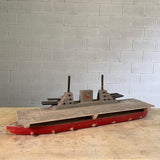 Midcentury Nautical Aircraft Carrier Toy