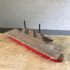 Midcentury Nautical Aircraft Carrier Toy