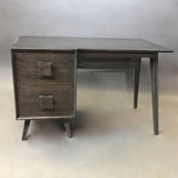 Ebonized Single Pedestal Desk