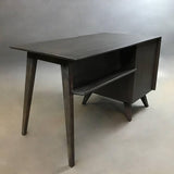 Ebonized Single Pedestal Desk