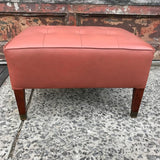 Tufted Leather Ottoman
