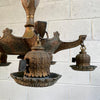 Early 20th Century Embossed Metal Moroccan Chandelier