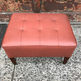 Tufted Leather Ottoman