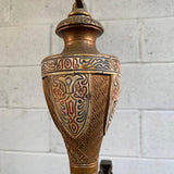 Early 20th Century Embossed Metal Moroccan Chandelier