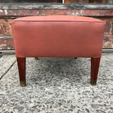 Tufted Leather Ottoman
