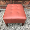 Tufted Leather Ottoman