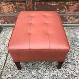 Tufted Leather Ottoman