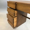 Mid-Century Modern Mahogany X-Base Pedestal Desk