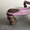 Industrial Baked Enameled Pastel Steel Adjustable Medical Stool
