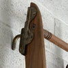 Industrial Rolling Oak Library Ladder by Putnam