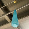 Scandinavian Modern Blue Teardrop Pendant Light