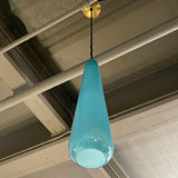 Scandinavian Modern Blue Teardrop Pendant Light