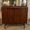 Scandinavian Modern Tall Teak Sideboard Credenza Cabinet