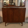 Scandinavian Modern Tall Teak Sideboard Credenza Cabinet