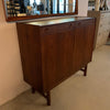 Scandinavian Modern Tall Teak Sideboard Credenza Cabinet