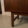Scandinavian Modern Tall Teak Sideboard Credenza Cabinet
