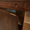 Scandinavian Modern Tall Teak Sideboard Credenza Cabinet