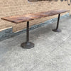 Walnut and Cast Iron Console
