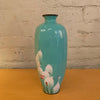 Turquoise Blue Enamel Vase