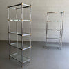Mid Century Modern Chrome And Brass Etageres