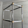 Mid Century Modern Chrome And Brass Etageres