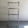 Mid Century Modern Chrome And Brass Etageres