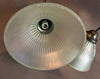 Vintage Prismatic Holophane Glass Dome Pendant Lights