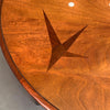 Mid Century Modern Round Inlay Walnut Coffee Table by Lane Alta Vista