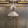 Early 20th Century Fluted Ruffle Glass Pendant Light