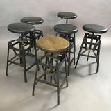 Industrial Spring Stools By Charles E. Miller for American Cabinet Co.