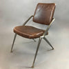 Mid Century Steel And Leather Office Chair By Cramer