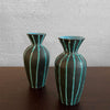 Pair of Italian Mid Century Modern Art Pottery Vases